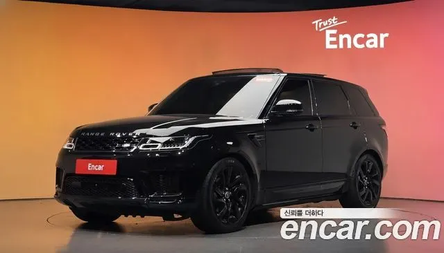 LAND ROVER RANGE ROVER SPORT 2019 — 79 285 км, чёрный, Корея — под ключ — фото 2