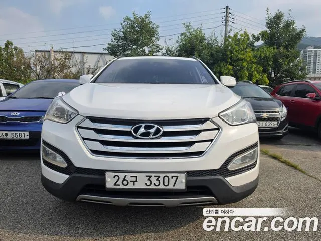 HYUNDAI SANTA FE 2014 — 214 130 км, белый, Корея — под ключ — фото 1