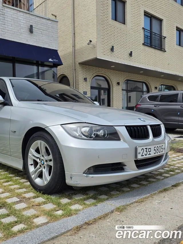 BMW 3 SERIES 2008 — 102 200 км, серебристый, Корея — под ключ — фото 7