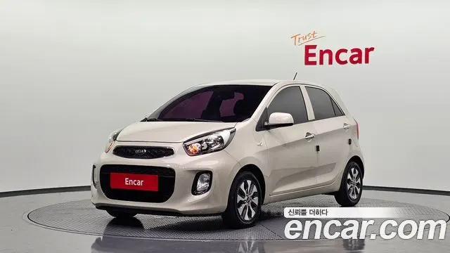KIA MORNING 2016 — 171 595 км, белый-перламутр, Корея — под ключ — фото 1