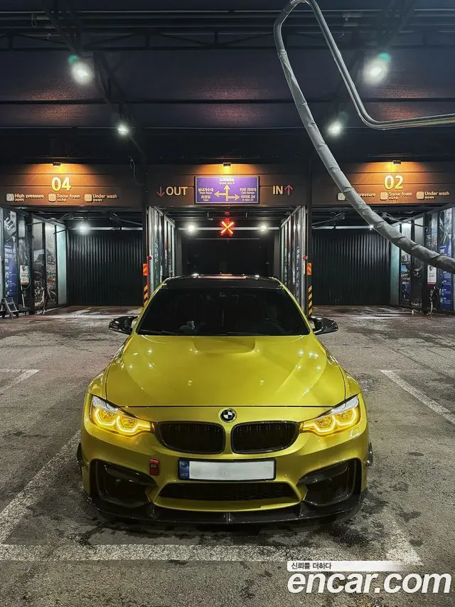 BMW M3 2016 — 117 000 км, жёлтый, Корея — под ключ — фото 3