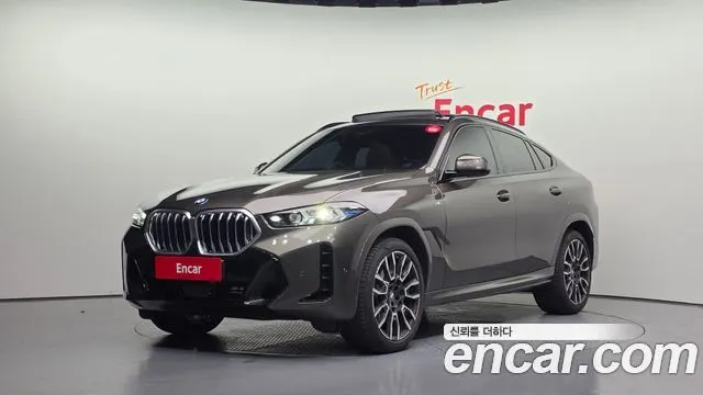 BMW X6 2024 — 25 497 км, светло-золотистый, Корея — под ключ — фото 1