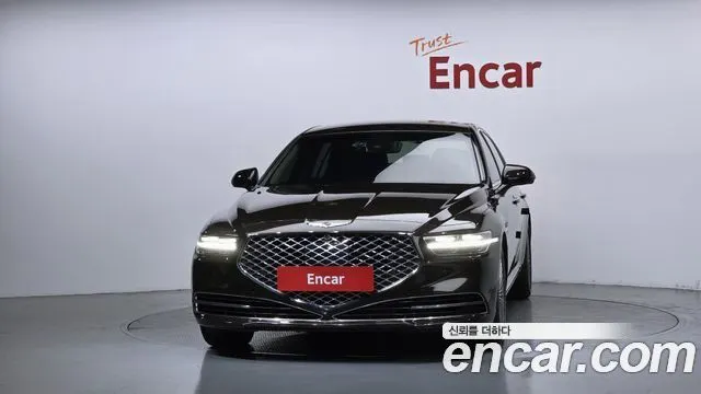 GENESIS G90 2019 — 183 543 км, коричневый, Корея — под ключ — фото 3