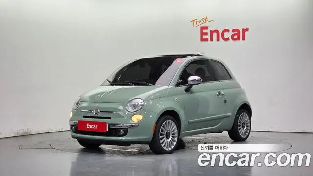 FIAT 500 2016 — 104 674 км, бирюзовый, Корея — под ключ — фото 1