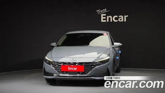 HYUNDAI AVANTE HYBRID 2022 — 104 458 км, серебристо-серый, Корея — под ключ — фото 3