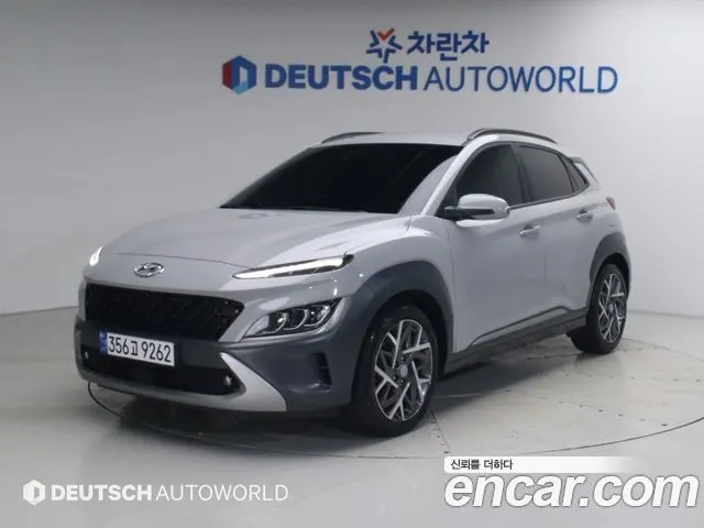 HYUNDAI KONA HYBRID 2023 — 127 040 км, серебристо-серый, Корея — под ключ — фото 11