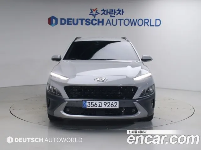 HYUNDAI KONA HYBRID 2023 — 127 040 км, серебристо-серый, Корея — под ключ — фото 3