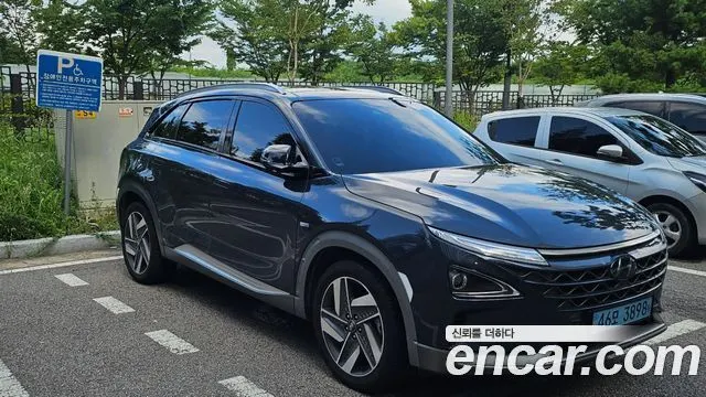HYUNDAI NEXO 2021 — 76 465 км, тёмно-зелёный, Корея — под ключ — фото 1