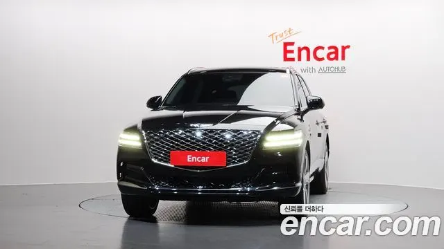 GENESIS GV80 2021 — 52 284 км, чёрный, Корея — под ключ — фото 3