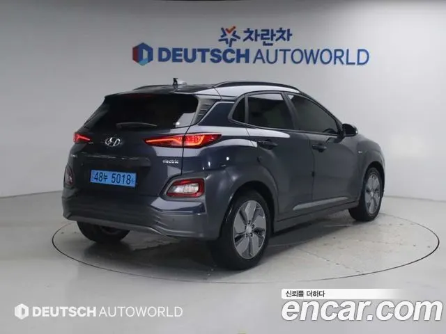 HYUNDAI KONA ELECTRIC 2019 — 126 179 км, синий, Корея — под ключ — фото 2