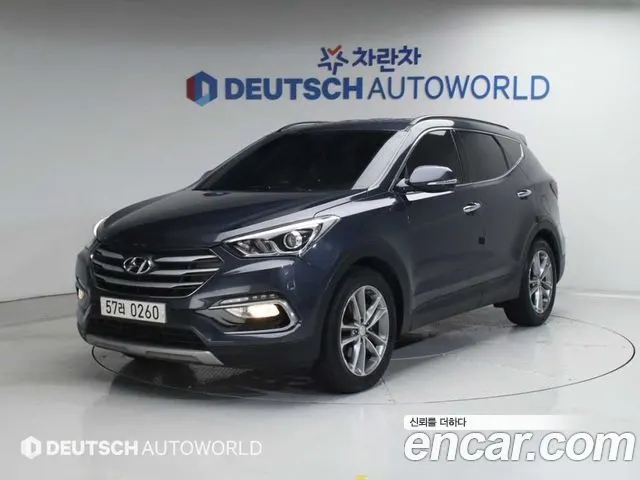 HYUNDAI SANTA FE 2016 — 102 088 км, синий, Корея — под ключ — фото 11