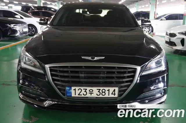 GENESIS G80 2019 — 205 000 км, чёрный, Корея — под ключ — фото 1