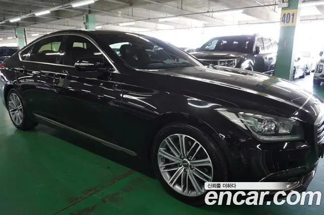 GENESIS G80 2019 — 205 000 км, чёрный, Корея — под ключ — фото 3