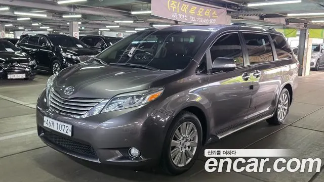 TOYOTA SIENNA 2017 — 144 100 км, серый, Корея — под ключ — фото 1