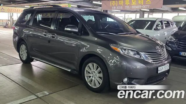 TOYOTA SIENNA 2017 — 144 100 км, серый, Корея — под ключ — фото 3