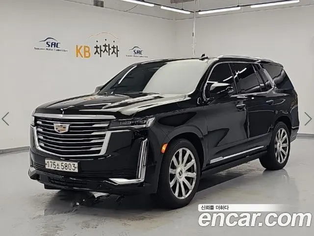 CADILLAC ESCALADE 2021 — 28 372 км, чёрный, Корея — под ключ — фото 5