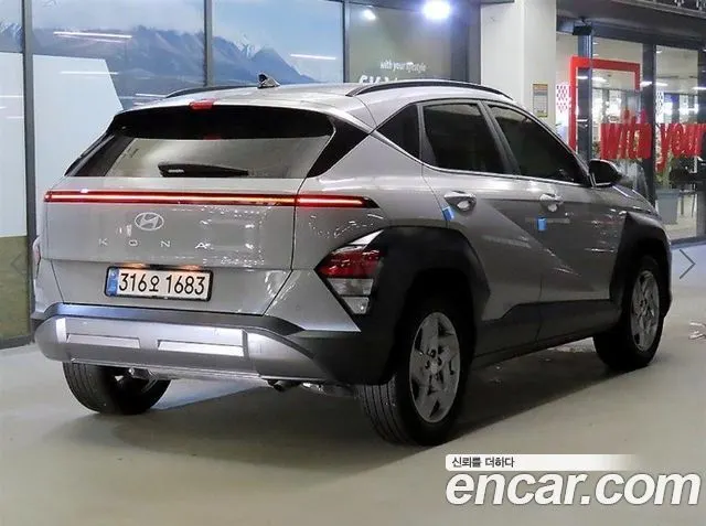 HYUNDAI KONA HYBRID 2026 — 24 201 км, серебристо-серый, Корея — под ключ — фото 4