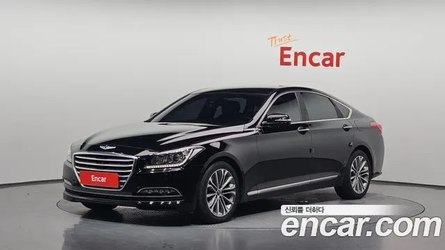 HYUNDAI GENESIS DH 2015 — 185 194 км, чёрный, Корея — под ключ — фото 1