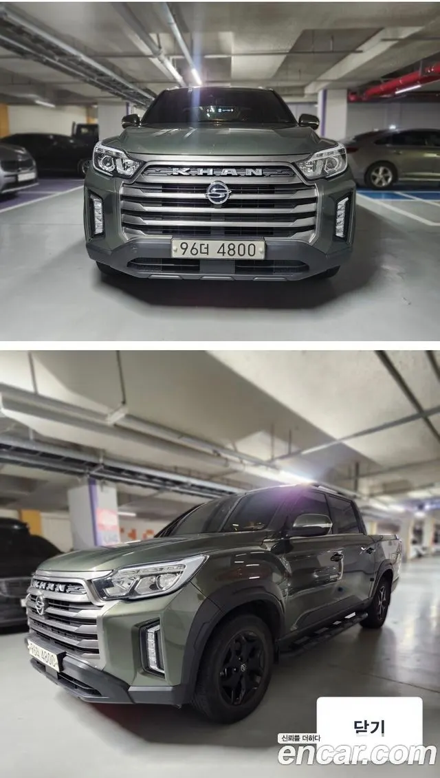 KGM REXTON SPORTS KHAN 2021 — 71 050 км, тёмно-зелёный, Корея — под ключ — фото 1