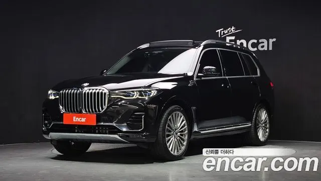 BMW X7 2021 — 178 018 км, чёрный, Корея — под ключ — фото 1