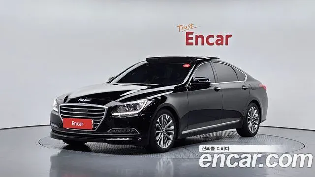 HYUNDAI GENESIS DH 2015 — 221 914 км, чёрный, Корея — под ключ — фото 1