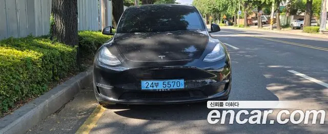 TESLA MODEL Y 2022 — 36 500 км, чёрный, Корея — под ключ — фото 3
