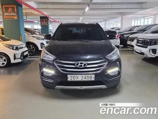 HYUNDAI SANTA FE 2016 — 283 000 км, чёрный, Корея — под ключ — фото 2