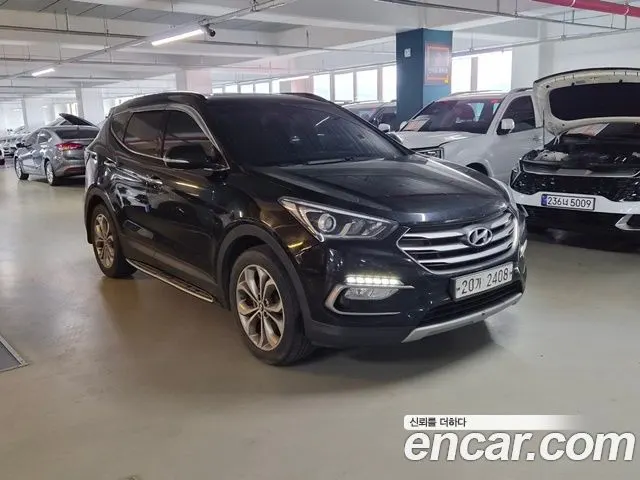 HYUNDAI SANTA FE 2016 — 283 000 км, чёрный, Корея — под ключ — фото 3