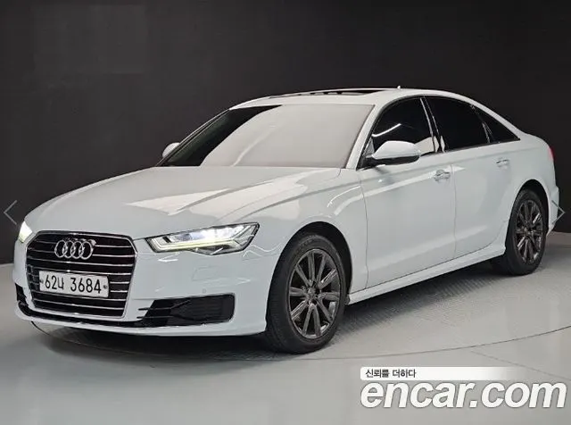 AUDI A6 2016 — 144 580 км, белый, Корея — под ключ — фото 1