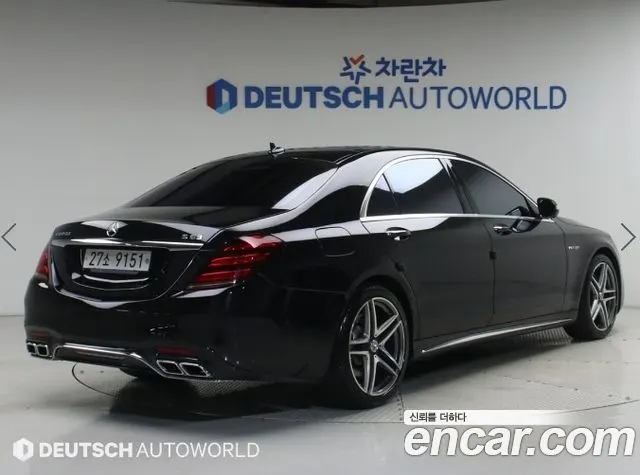 MERCEDES-BENZ S-CLASS W222 2018 — 92 755 км, чёрный, Корея — под ключ — фото 2