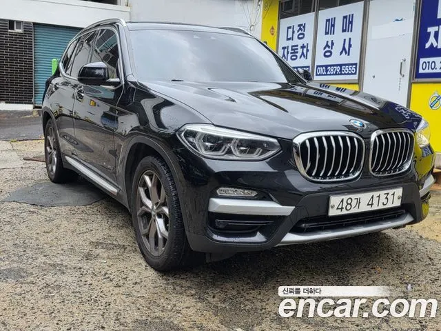 BMW X3 2018 — 132 182 км, чёрный, Корея — под ключ — фото 1
