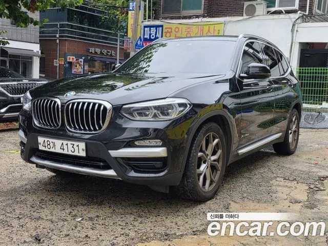 BMW X3 2018 — 132 182 км, чёрный, Корея — под ключ — фото 3