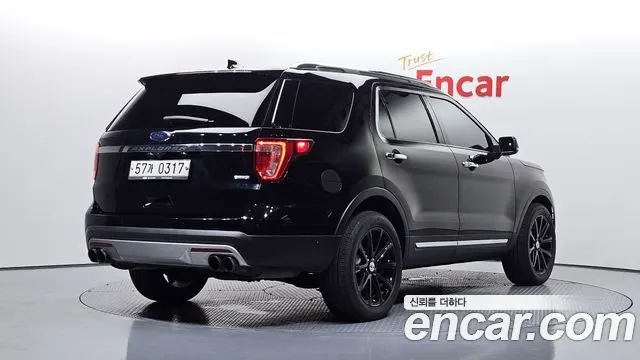 FORD EXPLORER 2017 — 141 515 км, чёрный, Корея — под ключ — фото 2
