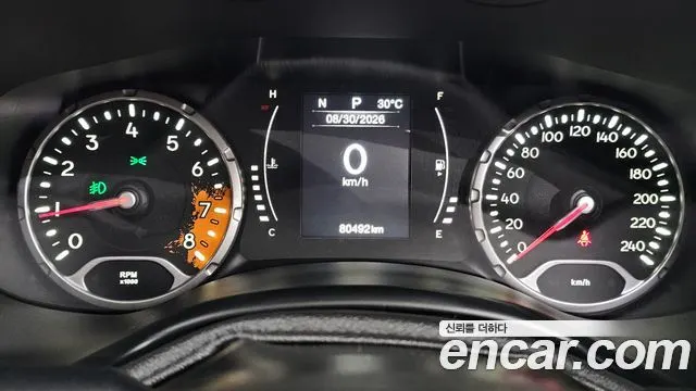 JEEP RENEGADE 2017 — 80 492 км, оранжевый, Корея — под ключ — фото 8