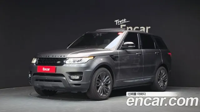 LAND ROVER RANGE ROVER SPORT 2017 — 143 877 км, серый, Корея — под ключ — фото 1