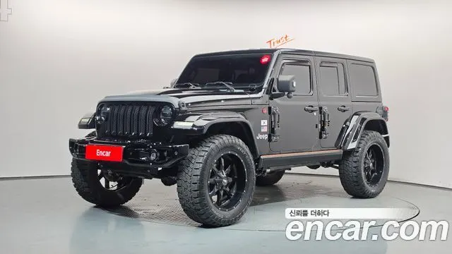 JEEP WRANGLER 2018 — 88 362 км, чёрный, Корея — под ключ — фото 1