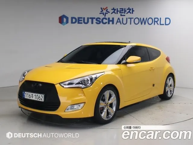HYUNDAI VELOSTER 2013 — 126 568 км, жёлтый, Корея — под ключ — фото 11