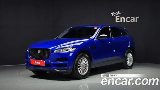 JAGUAR F-PACE 2018 — 85 320 км, синий, Корея — под ключ — фото 1
