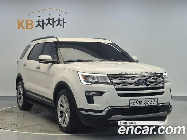 FORD EXPLORER 2018 — 161 612 км, белый, Корея — под ключ — фото 4