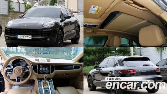 PORSCHE MACAN 2015 — 198 587 км, чёрный, Корея — под ключ — фото 8