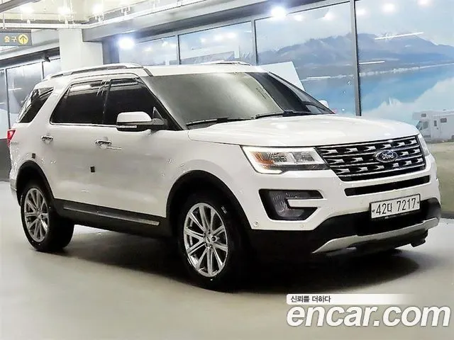 FORD EXPLORER 2017 — 125 670 км, белый, Корея — под ключ — фото 11