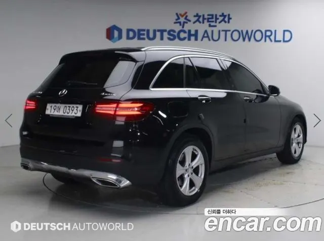 MERCEDES-BENZ GLC-CLASS X253 2016 — 166 462 км, чёрный, Корея — под ключ — фото 2