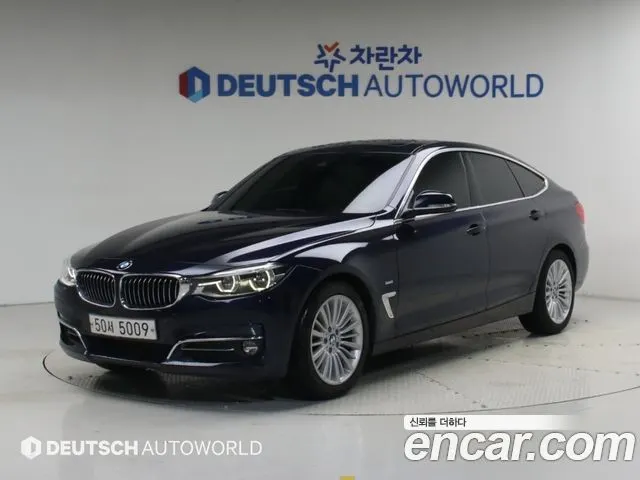 BMW 3 SERIES GT 2018 — 80 870 км, синий, Корея — под ключ — фото 12