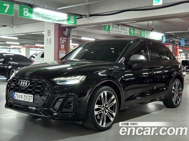AUDI SQ5 2022 — 34 227 км, чёрный, Корея — под ключ — фото 3