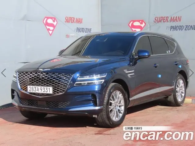 GENESIS GV80 2022 — 86 677 км, синий, Корея — под ключ — фото 11