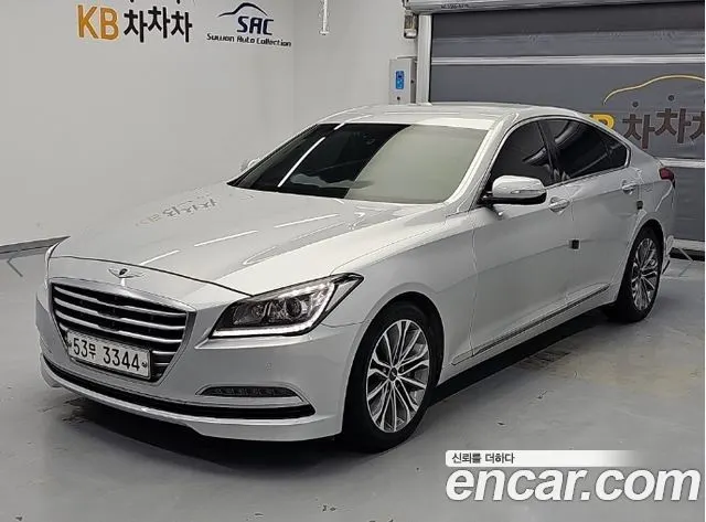 HYUNDAI GENESIS DH 2015 — 140 729 км, серебристо-серый, Корея — под ключ — фото 2