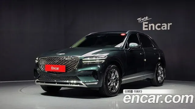 GENESIS GV70 2023 — 58 914 км, тёмно-зелёный, Корея — под ключ — фото 1