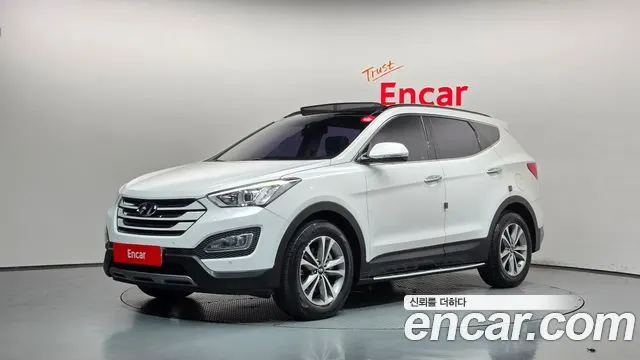HYUNDAI SANTA FE 2015 — 118 530 км, белый, Корея — под ключ — фото 1