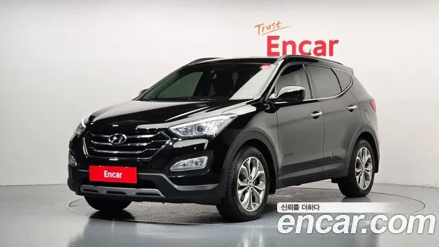 HYUNDAI SANTA FE 2013 — 178 364 км, чёрный, Корея — под ключ — фото 1