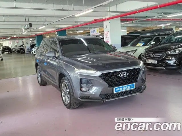 HYUNDAI SANTA FE 2019 — 209 000 км, серый, Корея — под ключ — фото 3